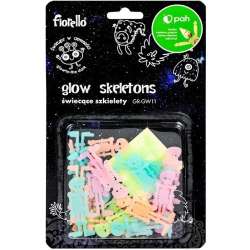 Ozdoby fluorescencyjne Szkielety mix 24szt