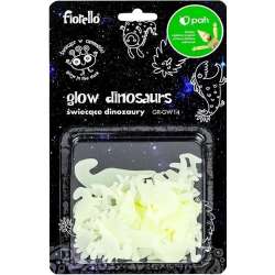 Ozdoby fluorescencyjne Dinozaury mix 24szt