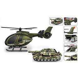 Helikopter wojskowy + czołg