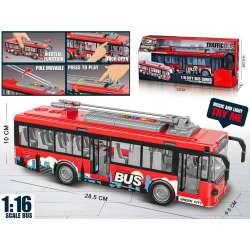 Autobus czerwony światło dźwięki 1:16
