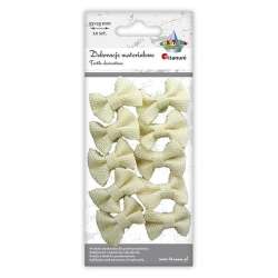 Kokardki jutowe samoprzylepne beżowe 33x25mm 10szt - 1