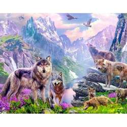 Mozaika diamentowa 5D - Wilki 40x30cm - 1