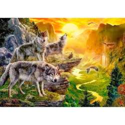 Mozaika diamentowa 5D - Wilki 40x30cm - 1