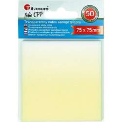Notes samoprzylepny transparentny 75x75mm 50K - 1