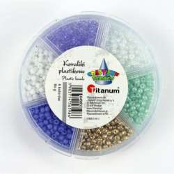 Koraliki plastikowe 3mm 6 kolorów