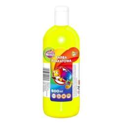 Farby plakatowe fluorescencyjne 500ml 6 żółte - 1