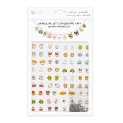 Bransoletki DIY z zawieszkami puffy Cute animals - 1