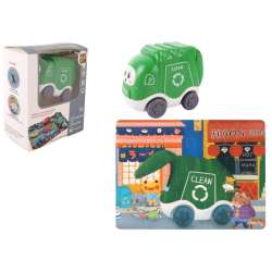 Auto puzzle Przygoda drogowa śmieciarka