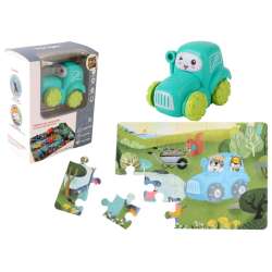 Auto puzzle Przygoda drogowa traktor