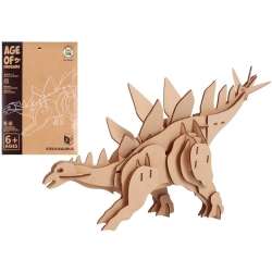 Puzzle drewniane 3D Dinozaur Stegozaurus - 1