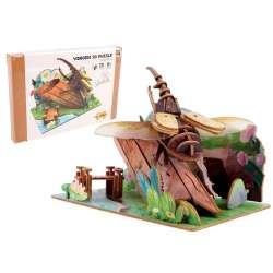 Puzzle 3D drewniane chrząszcz na drzewie - 1