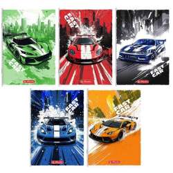 Zeszyt A5/32K kratka z margines Fast Cars (10szt)