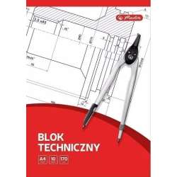Blok techniczny A4/10K biały (20szt) HERLITZ - 1