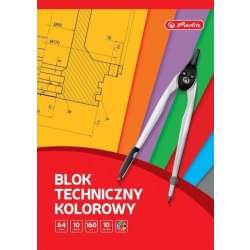 Blok techniczny A4/10K kolorowy (20szt) HERLITZ