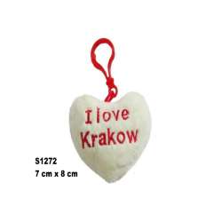 Brelok serce I love Kraków