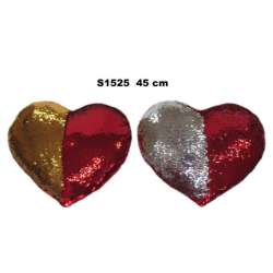 Serce cekinowe 45cm 2 kolory 155894 (S1525) - 1
