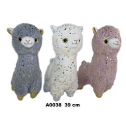 Maskotka Alpaka 40cm 3 wzory mix cena za 1 szt (A0038)