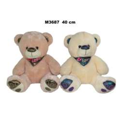 Maskotka Miś 40cm siedzacy z Apaszka Love Sa Fol 162809 SunDay mix cena za 1 szt (M3687)