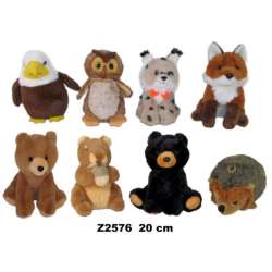 Maskotka Zwierzęta 8 wzorów 20cm 164254 SUN-DAY mix cena za 1 szt (Z2576)