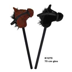 Koń na kiju z głosem 75cm MIX
