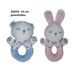 Grzechotka zwierzęta 14cm MIX