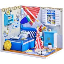 Składany Drewniany Model LED Leo's room - 1