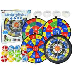 Zestaw gier dart tarcza 36cm piłki na rzepy - 1