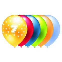 Balon metalik 7 mix kolorów 5szt