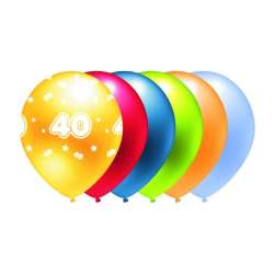 Balon 40 mix kolorów metalik 5szt - 1