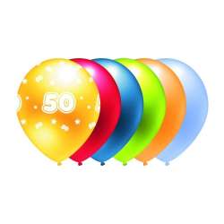 Balon 50 mix kolorów metalik 5szt - 1