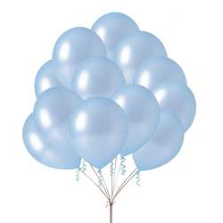 Balon Błękitny Metalizowany 30cm 5szt (BAL152)