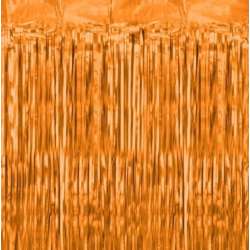 Kurtyna dekoracyjna 100x200cm pomarańczowa - 1