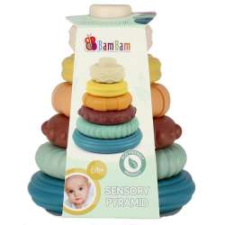 BAM BAM Piramidka edukacyjna pastel (500692) - 1