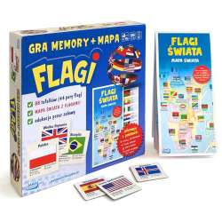 Flagi. Gra memory + mapa