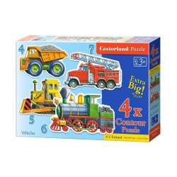 Puzzle x 4 - Pojazdy CASTOR (04256) - 1