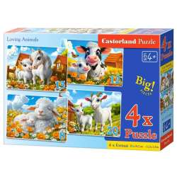 Puzzle x 4 Kontur Loving Animals CASTOR - 1