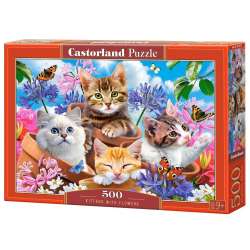 Puzzle 500 Kittens with Flowers CASTOR (GXP-805893) - 1