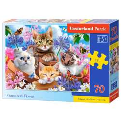Puzzle 70 Kittens with Flowers CASTOR (GXP-860920) - 1