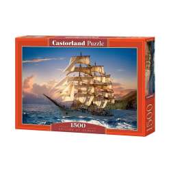 Puzzle 1500 Zachód słońca na żaglach CASTOR (GXP-548835) - 1