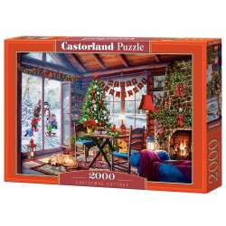Puzzle 2000 Świąteczna Chata CASTOR - 1