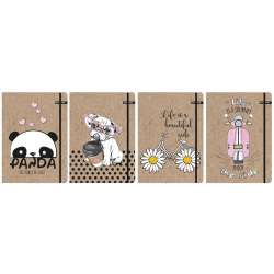 Teczka z gumką A4 kraft liner mix - 1