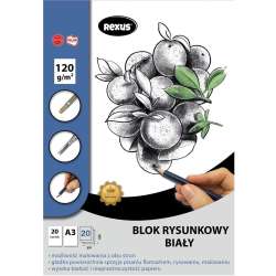 Blok rysunkowy A3/20K biały Premium - 1