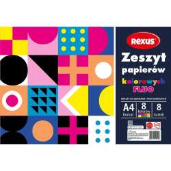 Zeszyt papierów kolor. fluo A4/8K (10szt)