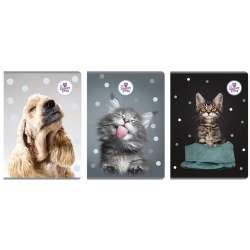 Zeszyt A4/60K kratka The sweet pets (5szt) - 1