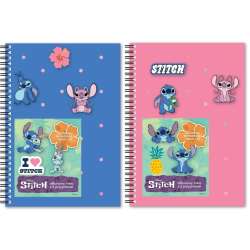 Notes na spirali A5/80K kratka Stitch mix