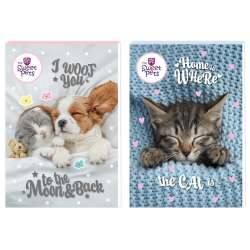 Notes A6/30K z poddrukiem The sweet pets (12szt) - 1