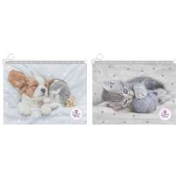 Teczka A4 na suwak The Sweet Pets mix - 1