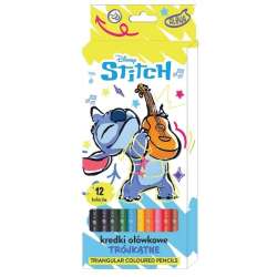 Kredki ołówkowe trójkątne 12 kolorów Stitch