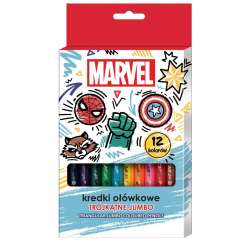 Kredki ołówkowe trójkątne jumbo Avengers 12 kol - 1