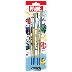 Pędzelki z naturalnego włosia Avengers 5szt
